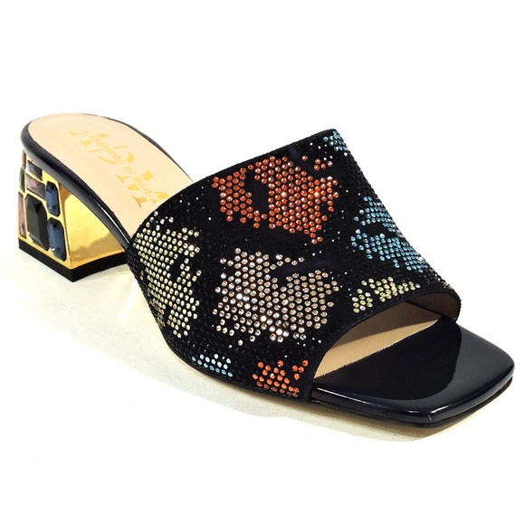 ALESSANDRO DI MARIA 🇮🇹 WOMEN'S BLACK SUEDE SUMMER COMFORT MULES - Picture 2 of 10